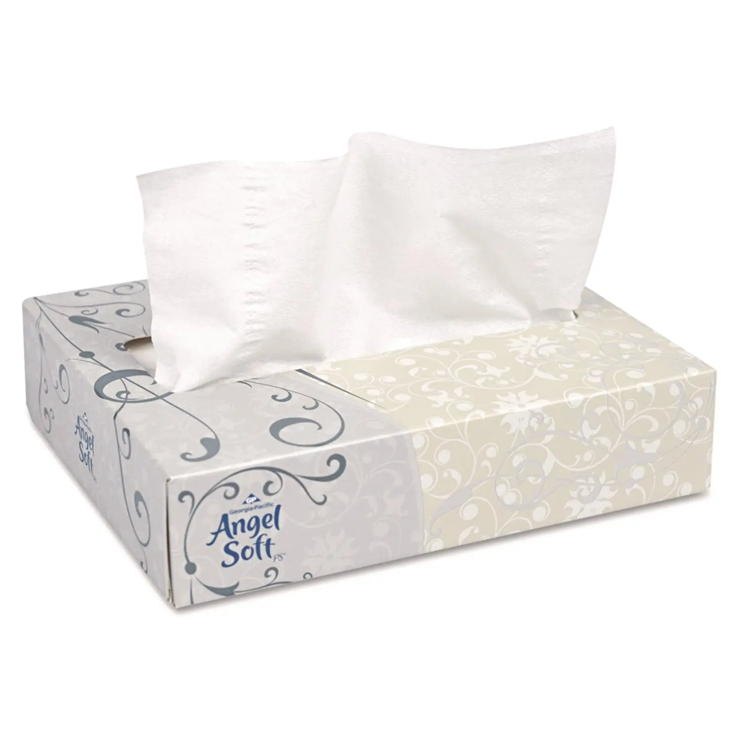 GPC48550 Angel Soft ps Facial Tissue, 2-Ply, White, 50 Sheets/Box, 60 Boxes/Carton Georgia Pacific Professional