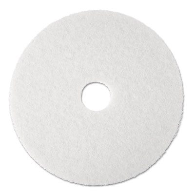 MMM08477 Low-Speed Super Polishing Floor Pads 4100, 13" Diameter, White, 5/carton 3M/COMMERCIAL TAPE DIV.