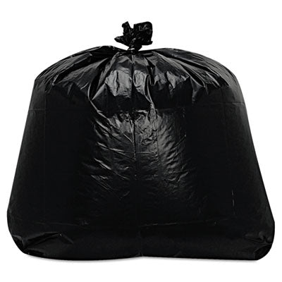 TRNML4347X Low-Density Can Liners, 56 gal, 1.6 mil, 43" x 47", Black, Flat Pack, 100/Carton