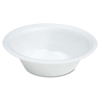 DCC12BWWQRPK Quiet Classic Laminated Foam Dinnerware, Bowl, 12 Oz, White, 125/pack