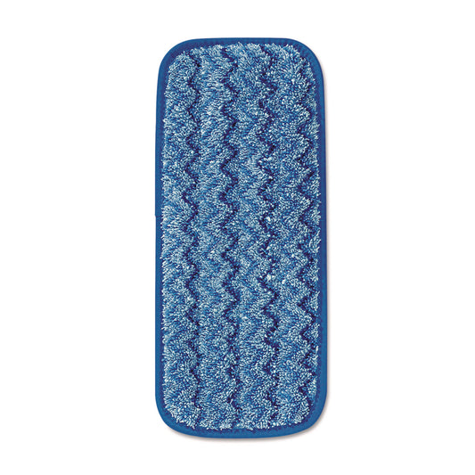 RCPQ820BLU Microfiber Wall/Stair Wet Mopping Pad, 13.75 x 5.5 x 0.5, Blue RUBBERMAID COMMERCIAL PROD.