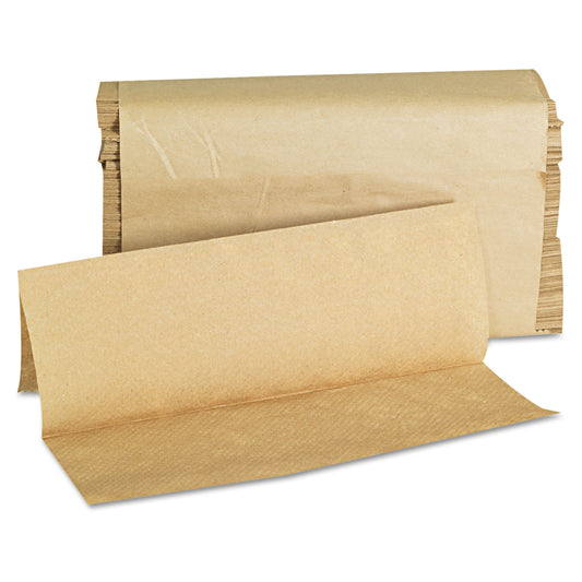 GEN1508 Folded Paper Towels, Multifold, 9 x 9.45, Natural, 250 Towels/Pack, 16 Packs/Carton