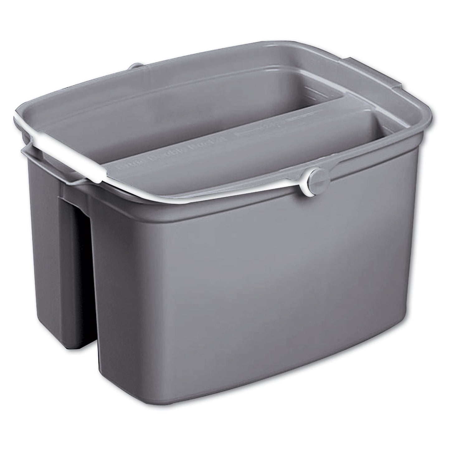 RCP2617GRA Double Utility Pail, 17 qt, Plastic, Gray