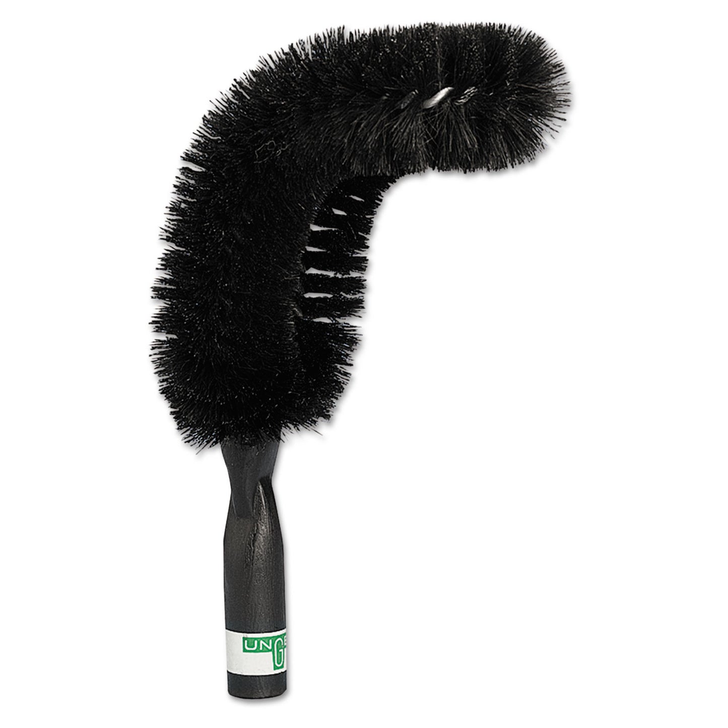 UNGPIPE StarDuster Pipe Brush, Green Polypropylene Bristles, 7.5" Brush, 6" Black Plastic Handle