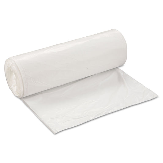 IBSSL3858XHW2 Low-Density Commercial Can Liners, 60 gal, 0.7 mil, 38" x 58", White, Interleaved Roll, 25 Bags/Roll, 4 Rolls/Carton