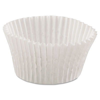 HFM610032 Fluted Bake Cups, 4.5" Diameter x 1.25" h, White, Paper, 500/Pack, 20 Packs/Carton