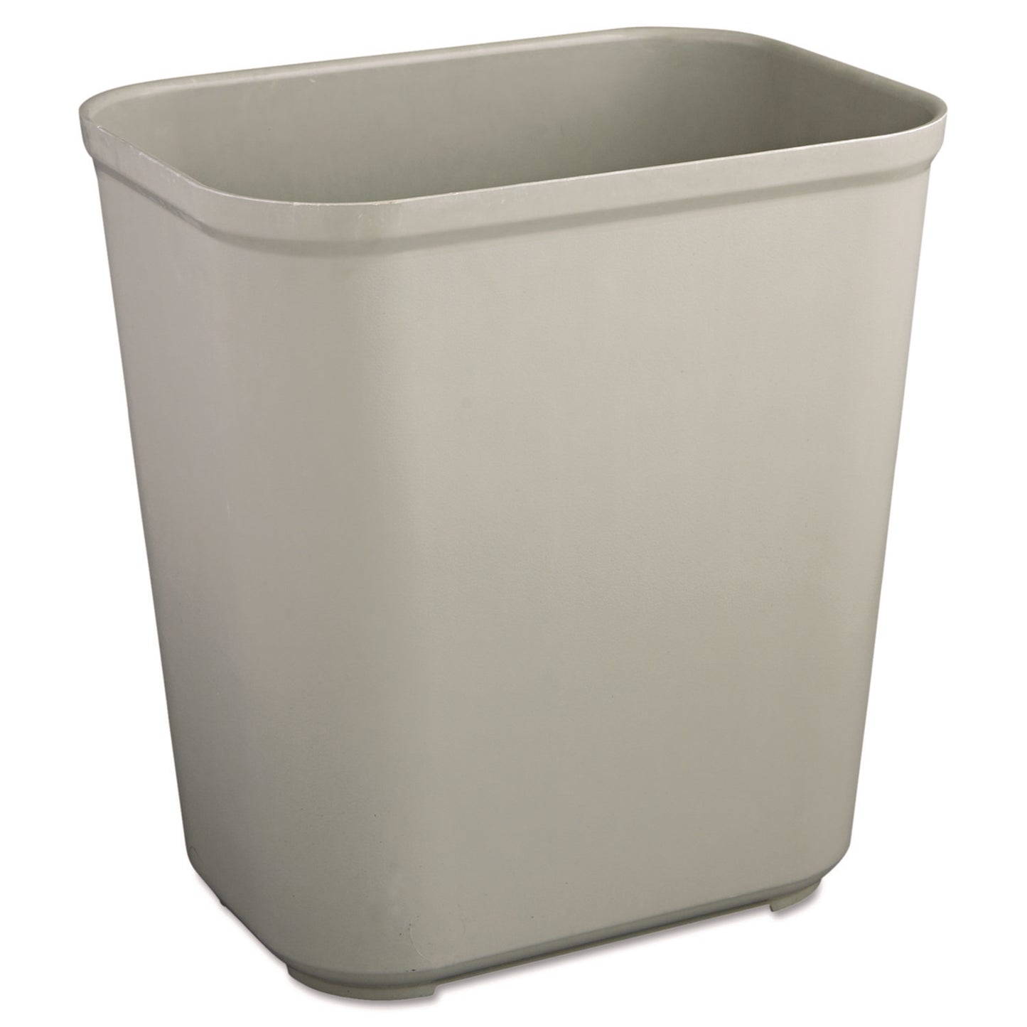 RCP2543GRA Fire Resistant Wastebasket, 7 gal, Fiberglass, Gray