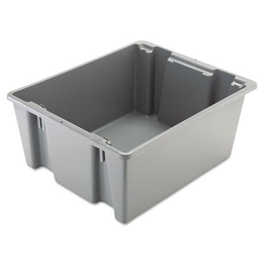 RCP1731GRA Palletote Box, 19 Gal, 23.5" X 19.5" X 10", Gray