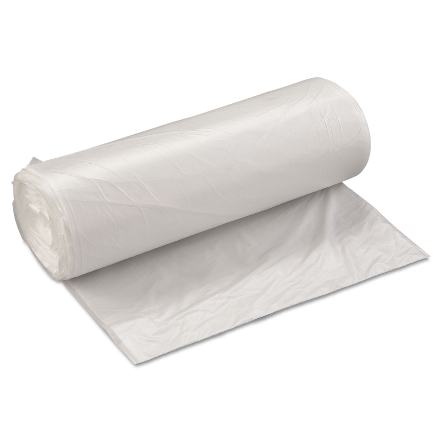 IBSVALH3860N22 High-Density Commercial Can Liner Value Pack, 60 gal, 19 mic, 38" x 58", Clear, Interleaved Roll, 25 Bags/Roll, 6 Rolls/CT