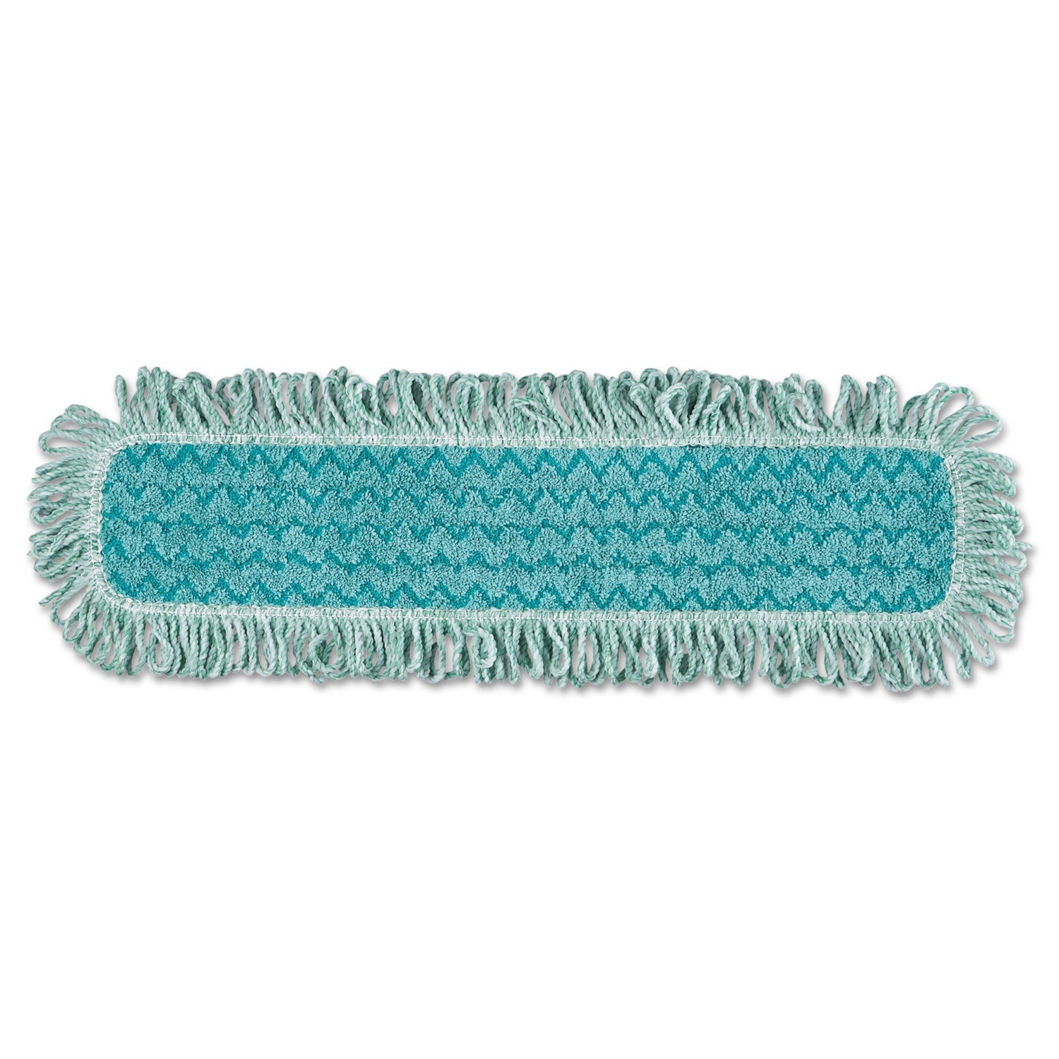 RCPQ42600GR00 Hygen Microfiber Fringed Dust Mop Pad, 24w X 9d, Green RUBBERMAID COMMERCIAL PROD.