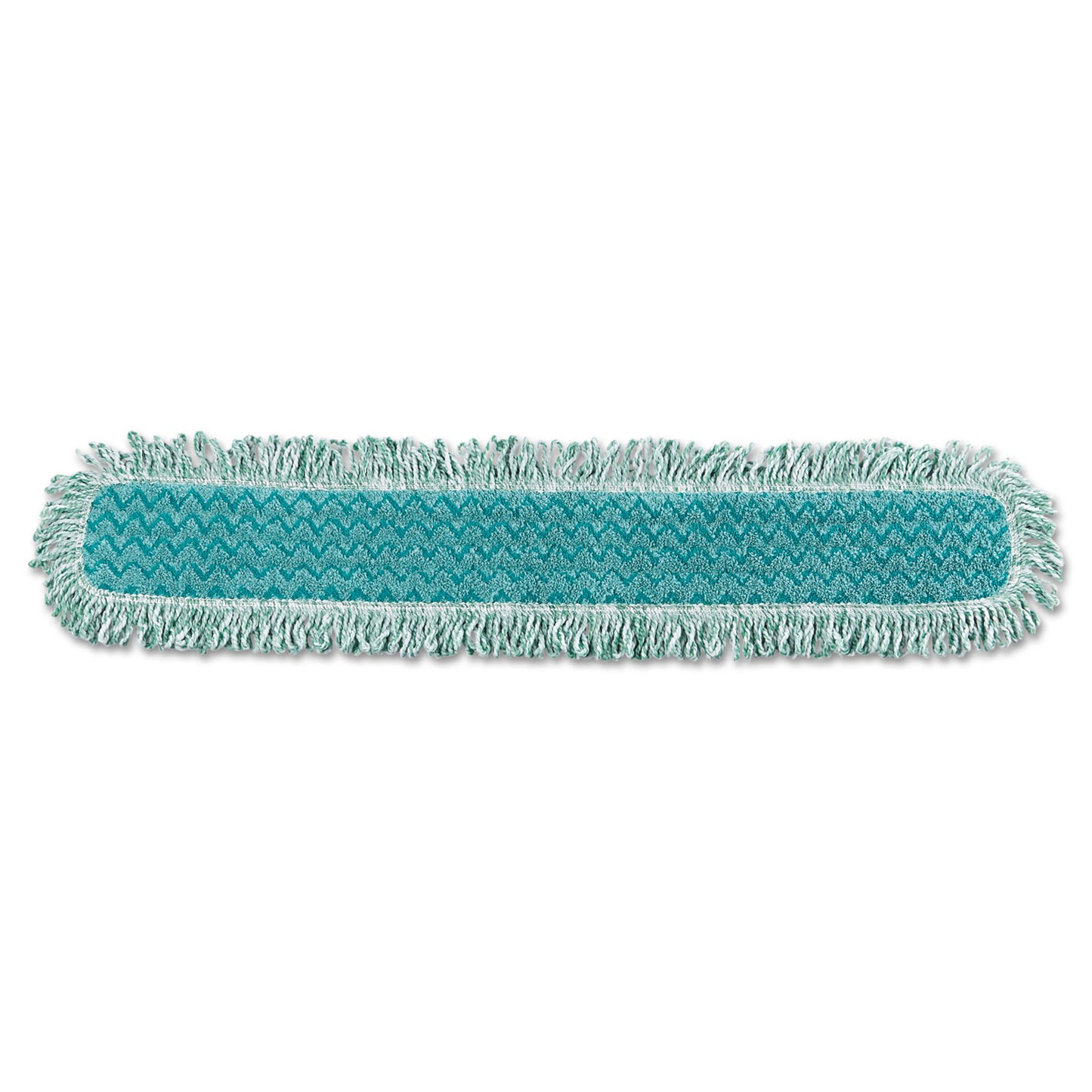 RCPQ438 Hygen Dry Dusting Mop Heads With Fringe, 36", Microfiber, Green