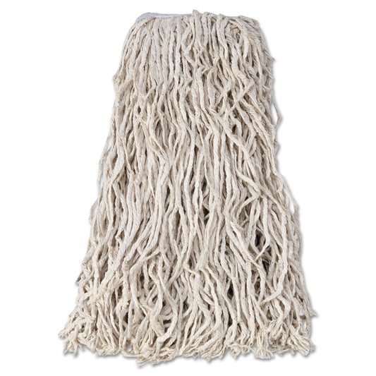 RCPV118 Non-Launderable Economy Cut-End Cotton Wet Mop Head, 24 oz, 1