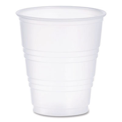 DCCY5CT High-Impact Polystyrene Cold Cups, 5 oz, Plastic, Translucent, 100/Sleeve, 25 Sleeves/Carton