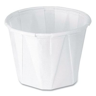 SCC100 Paper Portion Cups, 1 oz, White, 250/Bag, 20 Bags/Carton