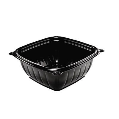 DCCB12SB PresentaBowls Pro Black Square Bowls, 12 oz, 5 x 5 x 2, Black, Plastic, 63/Bag, 8 Bags/Carton