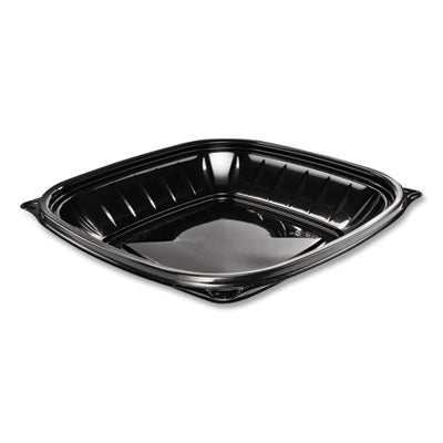 DCCB24SB PresentaBowls Pro Black Square Bowls, 24 oz, 8.5 x 8.5 x 1.8, Plastic, 63/Bag, 4 Bags/Carton