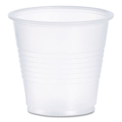 DCCY35 High-Impact Polystyrene Cold Cups, 3.5 oz, Plastic, Translucent, 100/Sleeve, 25 Sleeves/Carton