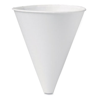 SCC10BFC Bare Eco-Forward Treated Paper Funnel Cups, 10 oz, White, 250/Bag, 4 Bags/Carton