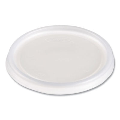 DCC6JLNV Non-Vented Cup Lids, Fits 6 oz Hot Cups/2 oz to 4 oz Food Containers, Plastic, Translucent, 1,000/Carton
