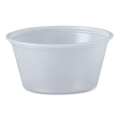 DCCP200N Polystyrene Portion Cups, 2 oz, Plastic, Translucent, 250/Bag, 10 Bags/Carton