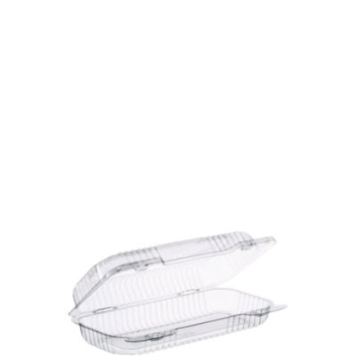 DCCPET18UT1 StayLock Clear Hinged Lid Containers, 4.5 x 8.5 x 2.1, Clear, Plastic, 250/Carton