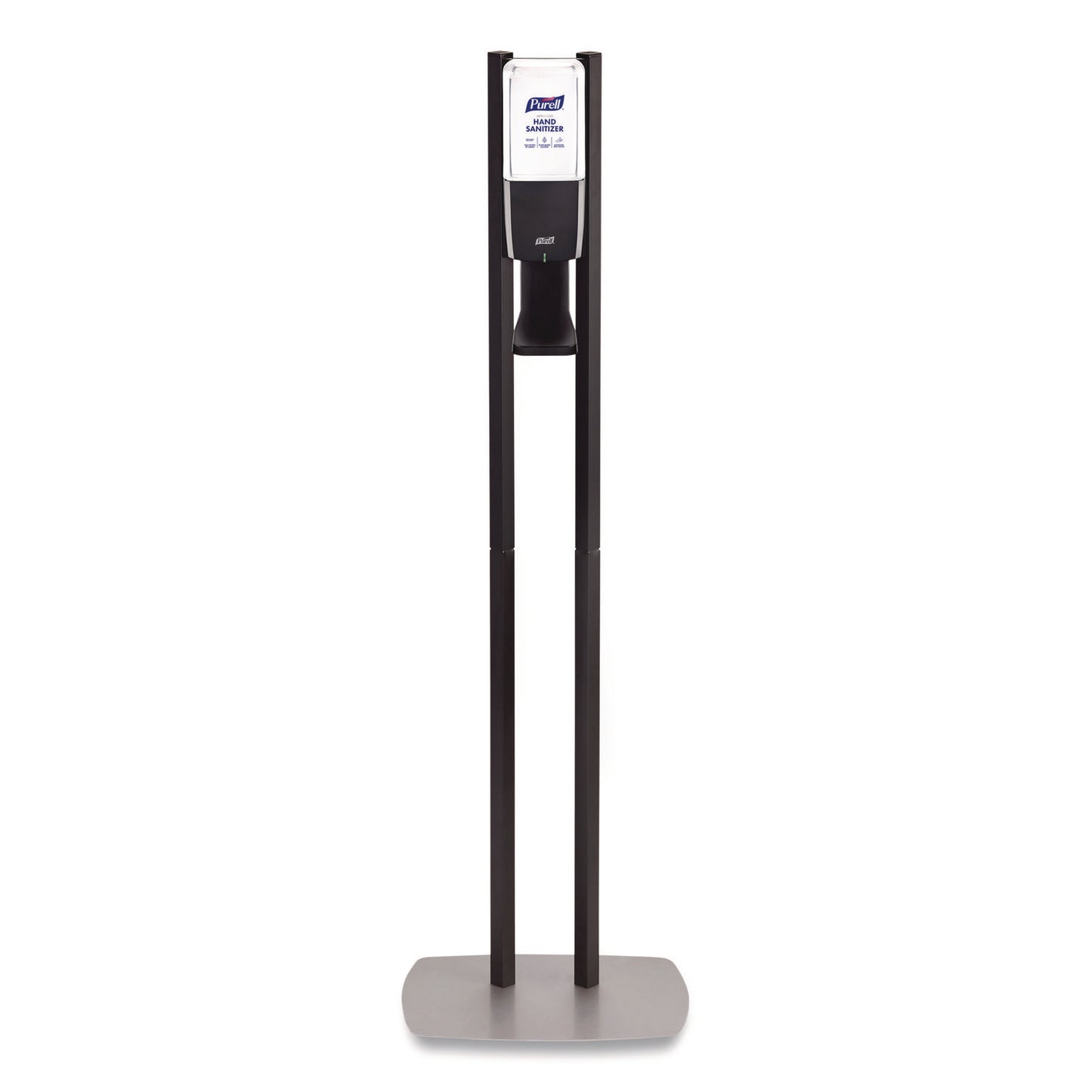 GOJ8214DS ES10 Dispenser Floor Stand with Automatic Hand Sanitizer Dispenser, 15.56 x 11.75 x 51.82, Graphite