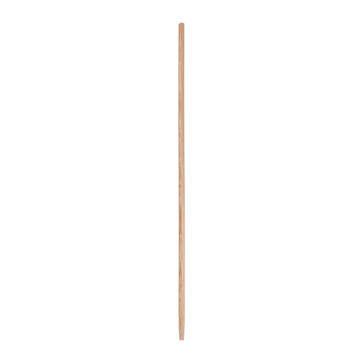 BWK124 Tapered End Broom Handle, Lacquered Hardwood, 1.13