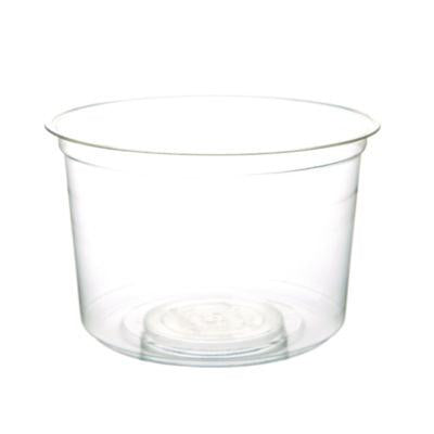 ECOEPRDP16 Renewable and Compostable Round Deli Containers, 16 oz, 4.63" Diameter x 3.06" h, Clear, Plastic, 50/Pack, 10 Packs/Carton