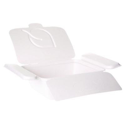 ECOEPFSC35NFA Vanguard Folia Renewable and Compostable Take-Out Container, 3 Compartments, 35 oz, 5.8 x 6.9 x 2.5, White, Sugarcane, 300/CT