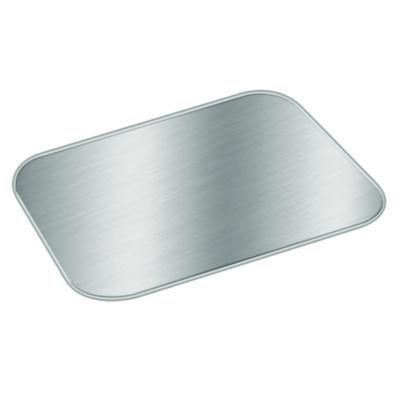 HFA2059L Laminated Board Lid, 5.5 x 4.5, Silver/White, Aluminum, 1,000/Carton