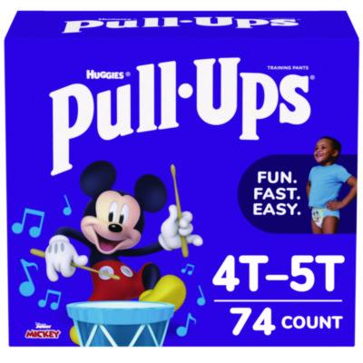 KCM45270 Learning Designs Potty Training Pants for Boys, Size 6, 4T-5T, 38 lbs to 50 lbs, 74/Carton KIMBERLY CLARK