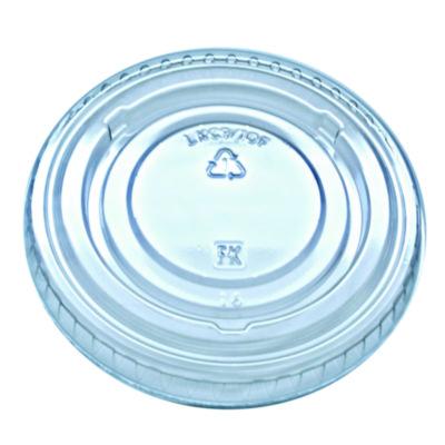 FABLKC910F Kal-Clear/Nexclear Drink Cup Lids, Flat Lid with No Slot, Fits 9 oz to 10 oz Cold Cups, Plastic, Clear, 2,500/Carton