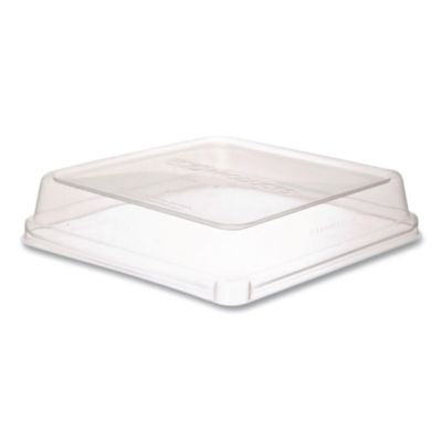 ECOEPSCS8SLID Renewable and Compostable Lids, 7.86 x 7.86 x 1.64, Clear, Plastic, 200/Carton