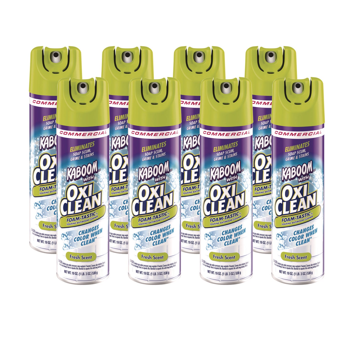 CDC5703700071CT Foamtastic Bathroom Cleaner, Fresh Scent, 19 Oz Spray Can, 8/carton