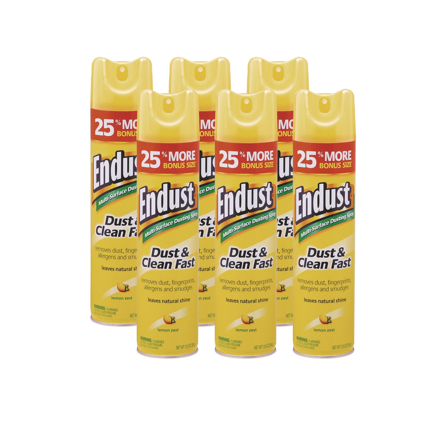 DVOCB508171 Endust Multi-Surface Dusting And Cleaning Spray, Lemon Zest, 12.5 Oz Aerosol Spray, 6/carton
