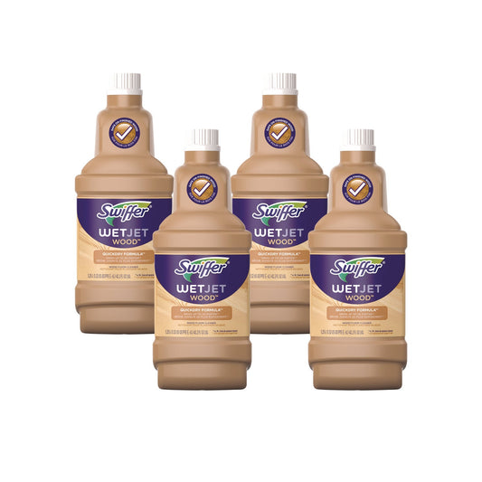 PGC77133 Wetjet System Cleaning-Solution Refill, Blossom Breeze Scent, 1.25 L Bottle, 4/carton Swiffer