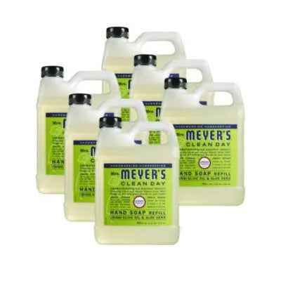 SJN373219 Clean Day Liquid Hand Soap Refill, Lemon Scent, 33 oz, 6/Carton THE CALDREA COMPANY