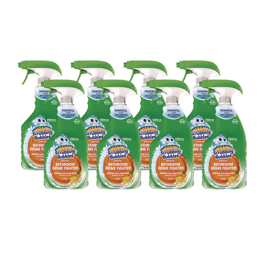SJN366078 Multi Surface Bathroom Cleaner, Citrus Scent, 32 Oz Spray Bottle, 8/carton Scrubbing Bubbles