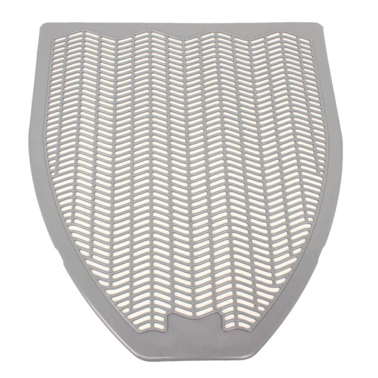 IMP1525 Disposable Urinal Floor Mat, Shield-Shaped, Orchard Zing Scent, Gray Non-Slip Perforated Surface, 17.5" x 20.38", 6/Carton