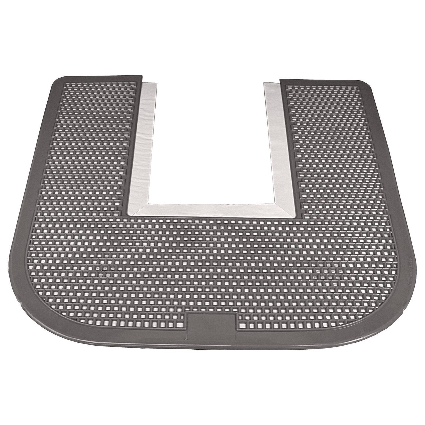 IMP1550CT Disposable Urinal Floor Mat, U-Shaped, Orchard Zing Scent, Gray Non-Slip Perforated Surface, 23" x 21.63", 6/Carton