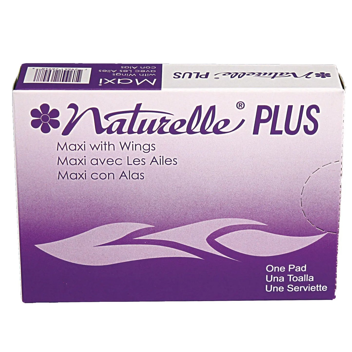 IMP25189973 Naturelle Maxi Pads Plus, #4 With Wings, 250 Individually Wrapped/carton Impact
