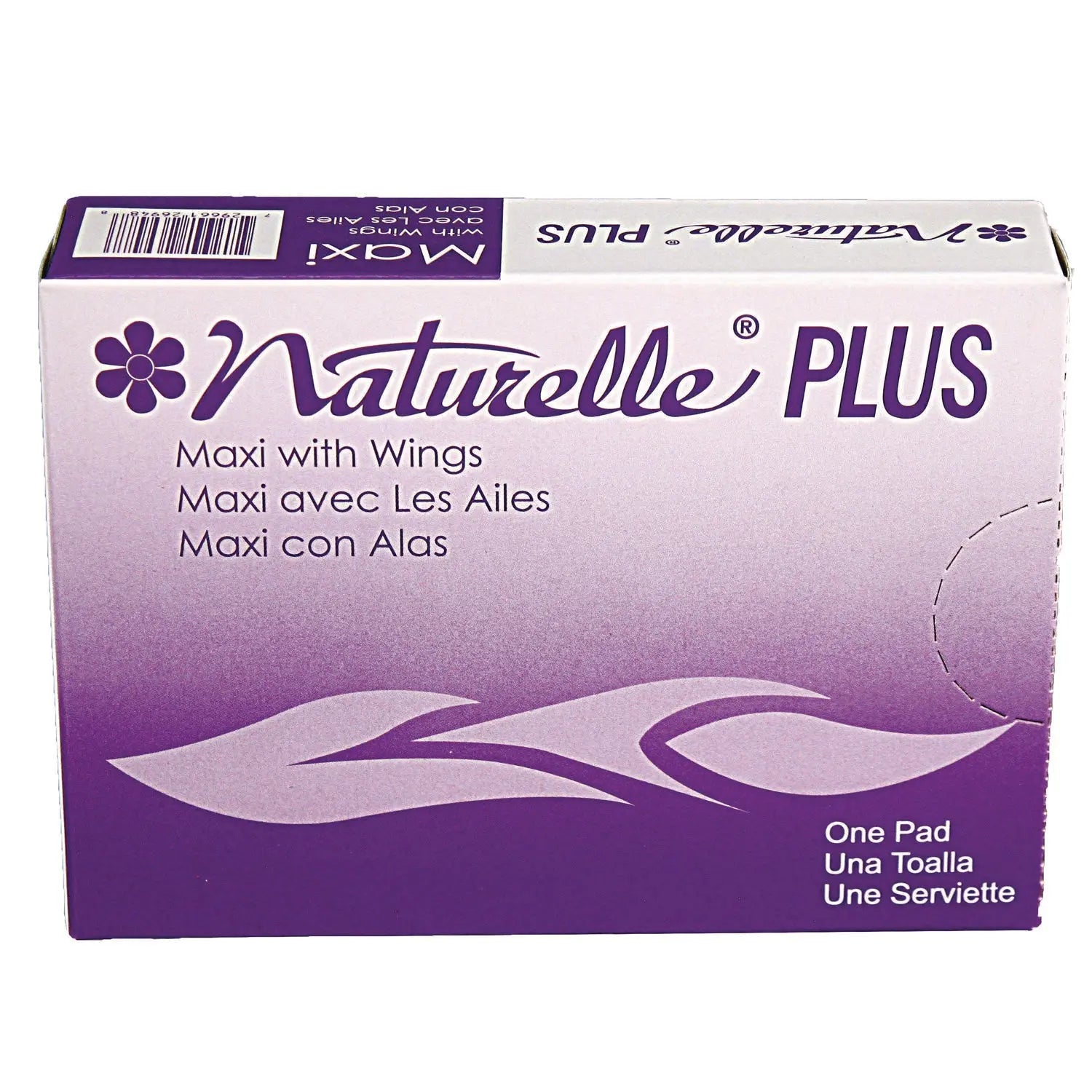 IMP25189973 Naturelle Maxi Pads Plus, #4 With Wings, 250 Individually Wrapped/carton Impact