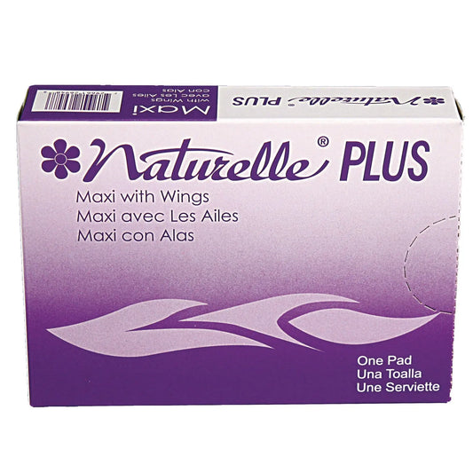 IMP25189973 Naturelle Maxi Pads Plus, #4 With Wings, 250 Individually Wrapped/carton Impact