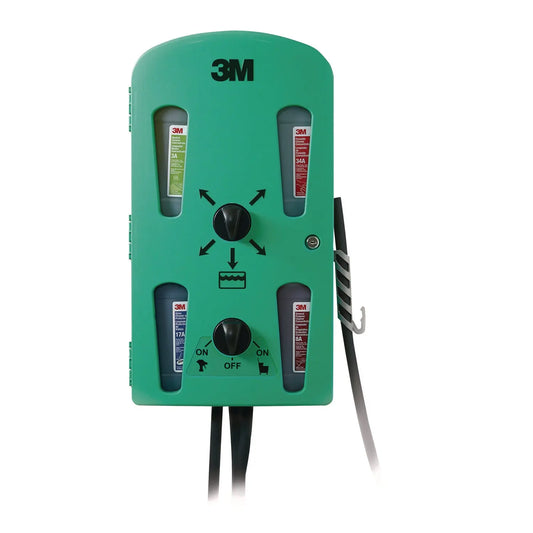 MMM85851 Flow Control System Chemical Dispenser, Action Gap with Pressure Relief Valve, (4) 0.5 gal, 12.25 x 6.3 x 22.5, Green MMM