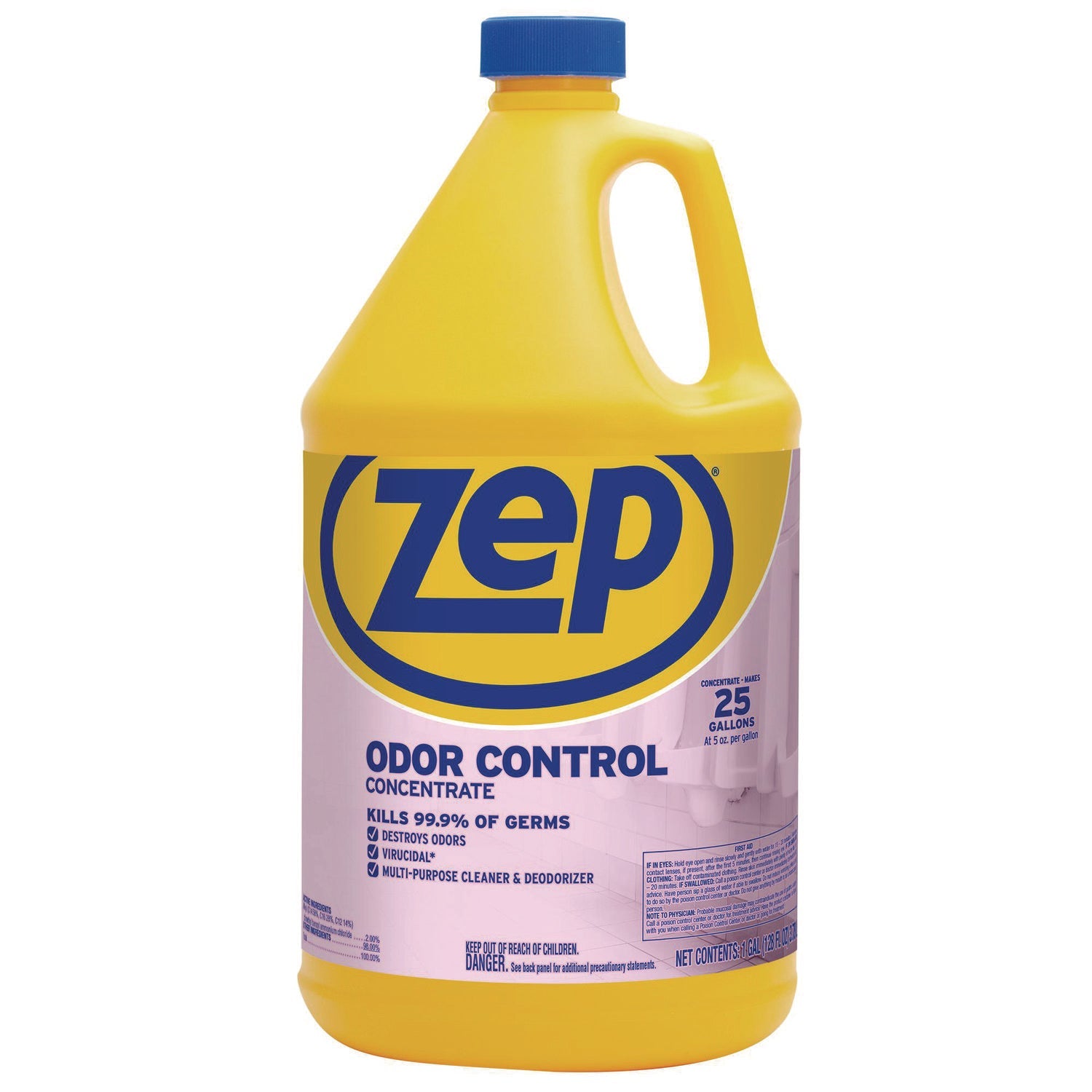 ZPEZUOCC128CT Odor Control, Light Floral Scent, 1 gal, 4/Carton Zep Commercial