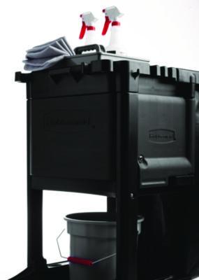 RCP1861443 Cleaning Cart Locking Door Kit, Black