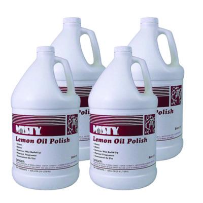 AMR1001517 Lemon Oil Furniture Polish, Lemon Scent, 1 gal Bottle, 4/Carton ZEP INC.
