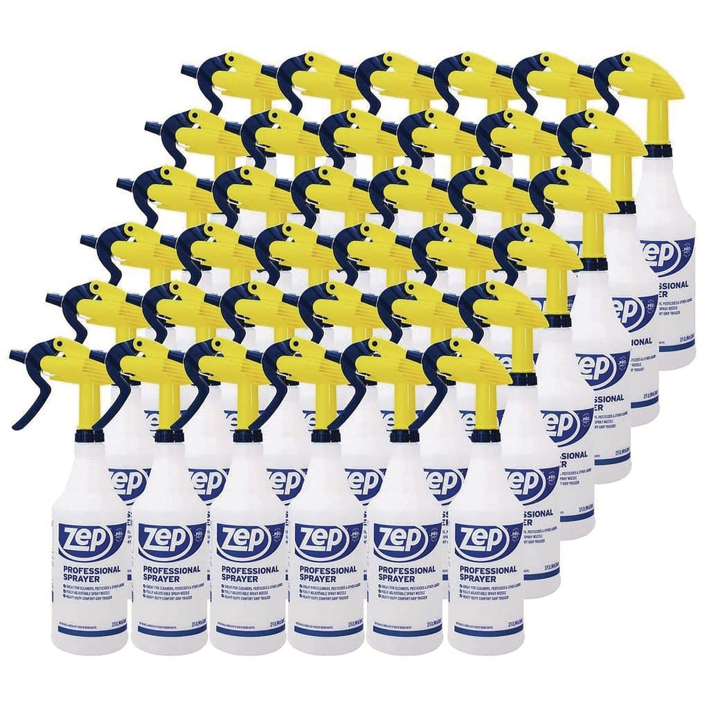 ZPEHDPRO36CT Professional Spray Bottle, 32 Oz, Blue/gold/clear, 36/carton Zep Commercial