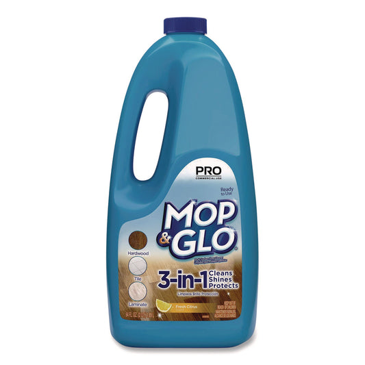 RAC74297EA Ready to Use Multi-Surface Floor Cleaner, Fresh Citrus Scent, 64 oz Bottle Professional MOP & GLO