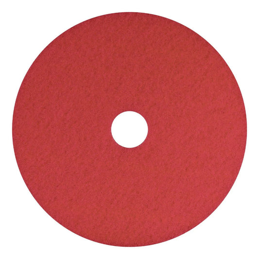 AM7404412 Buffing Pad, 12In. Diameter, Red, 5/Carton Americo